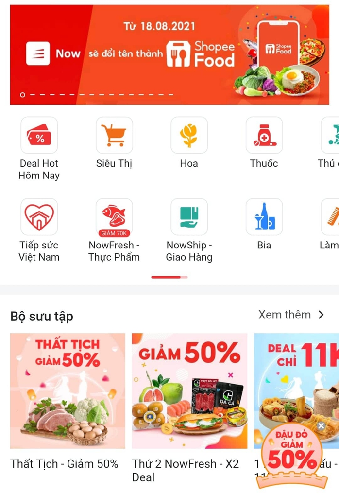 Ứng dụng giao đồ ăn Now bất ngờ đổi tên thành ShopeeFood - Ảnh 1. Ứng dụng giao đồ ăn Now bất ngờ đổi tên thành ShopeeFood - Ảnh 1.