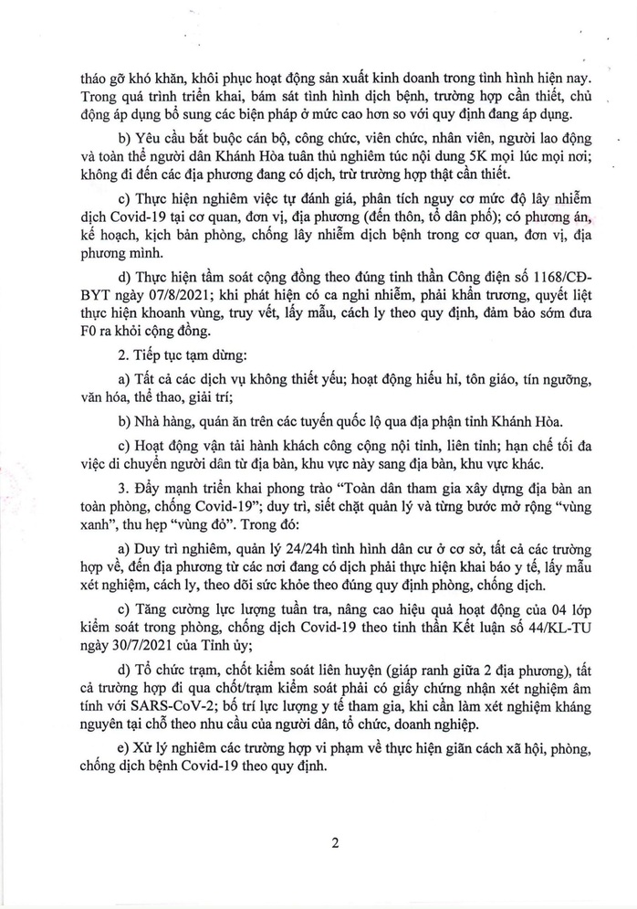 Có số ca nhiễm đứng thứ 7 cả nước, Khánh Hòa tiếp tục đợt giãn cách mới - Ảnh 3.