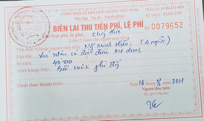 Vụ phường thu lệ phí hỗ trợ Covid-19: Kiểm điểm cán bộ vi phạm, trả lại tiền cho dân - Ảnh 2.