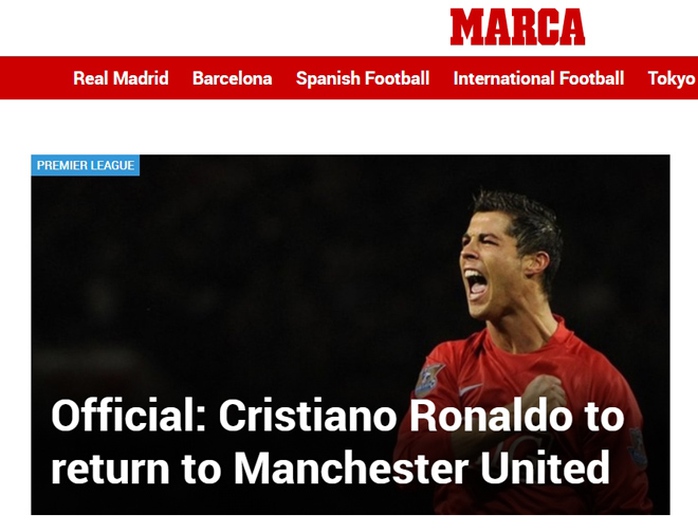 Ronaldo tái hợp Man United: Truyền thông thế giới việt vị, trang chủ Quỷ đỏ sập nguồn - Ảnh 4.