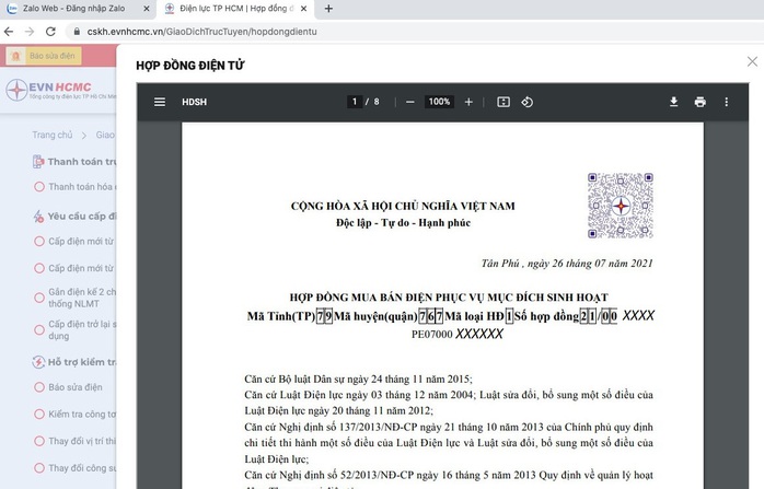 EVNHCMC ký hợp đồng mua bán điện sinh hoạt hình thức điện tử - Ảnh 7. EVNHCMC ký hợp đồng mua bán điện sinh hoạt hình thức điện tử - Ảnh 7.