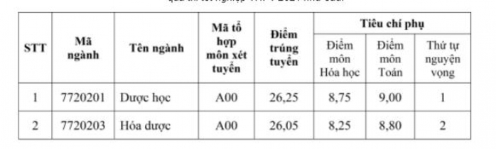 Điểm chuẩn trúng tuyển các trường khối y dược - Ảnh 2.