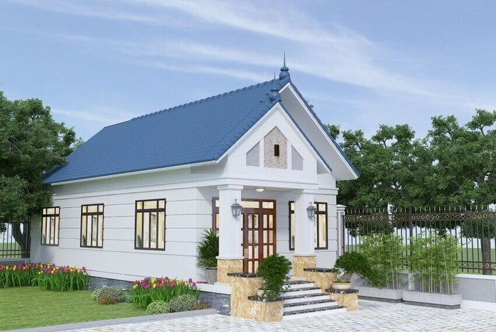 Mẫu nhà ống 1 tầng hiện đại, vừa túi tiền được ưa chuộng ở nông thôn - Ảnh 3.