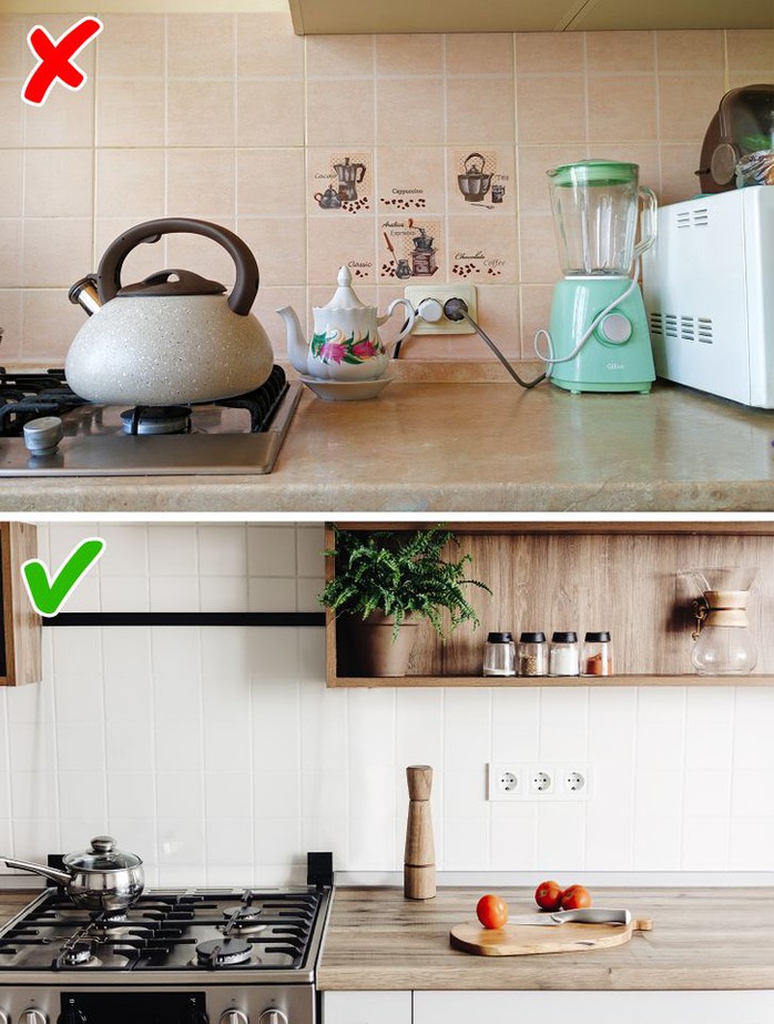 12 mẹo nhỏ để phòng bếp của bạn trông như trên tạp chí - Ảnh 6. 12 mẹo nhỏ để phòng bếp của bạn trông như trên tạp chí - Ảnh 6.