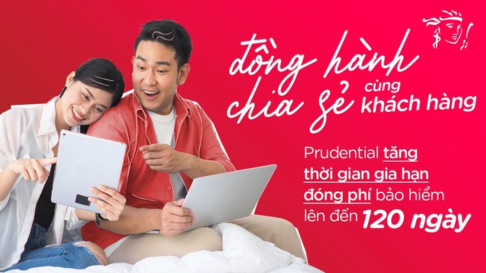 Prudential Việt Nam tăng thời gian gia hạn đóng phí bảo hiểm lên đến 120 ngày - Ảnh 1. Prudential Việt Nam tăng thời gian gia hạn đóng phí bảo hiểm lên đến 120 ngày - Ảnh 1.
