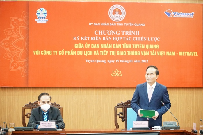 UBND tỉnh Tuyên Quang và Vietravel ký kết hợp tác chiến lược thúc đẩy phát triển du lịch - Ảnh 2.