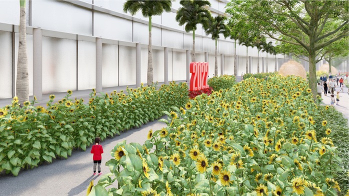 Hội hoa Xuân Phú Mỹ Hưng Tết Nhâm Dần 2022: Khách tham quan phải tuân thủ 5K - Ảnh 1. Hội hoa Xuân Phú Mỹ Hưng Tết Nhâm Dần 2022: Khách tham quan phải tuân thủ 5K - Ảnh 1.