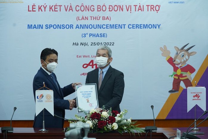 Tập đoàn Ajinomoto là nhà tài trợ chính hạng cao nhất cho Sea Games lần thứ 31 tại Việt Nam - Ảnh 1. Tập đoàn Ajinomoto là nhà tài trợ chính hạng cao nhất cho Sea Games lần thứ 31 tại Việt Nam - Ảnh 1.