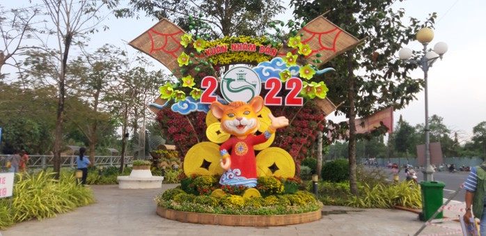 Những chú hổ đáng yêu ở Vườn hoa Cần Thơ Xuân Nhâm Dần 2022 - Ảnh 7.