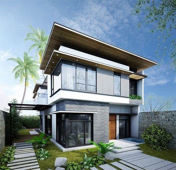 9 mẫu biệt thự 2 tầng hiện đại được xây dựng nhiều nhất hiện nay - Ảnh 8. 9 mẫu biệt thự 2 tầng hiện đại được xây dựng nhiều nhất hiện nay - Ảnh 8.