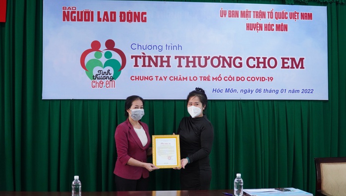 Tình thương cho em đến với trẻ mồ côi vì Covid-19 ở Hóc Môn - Ảnh 4.