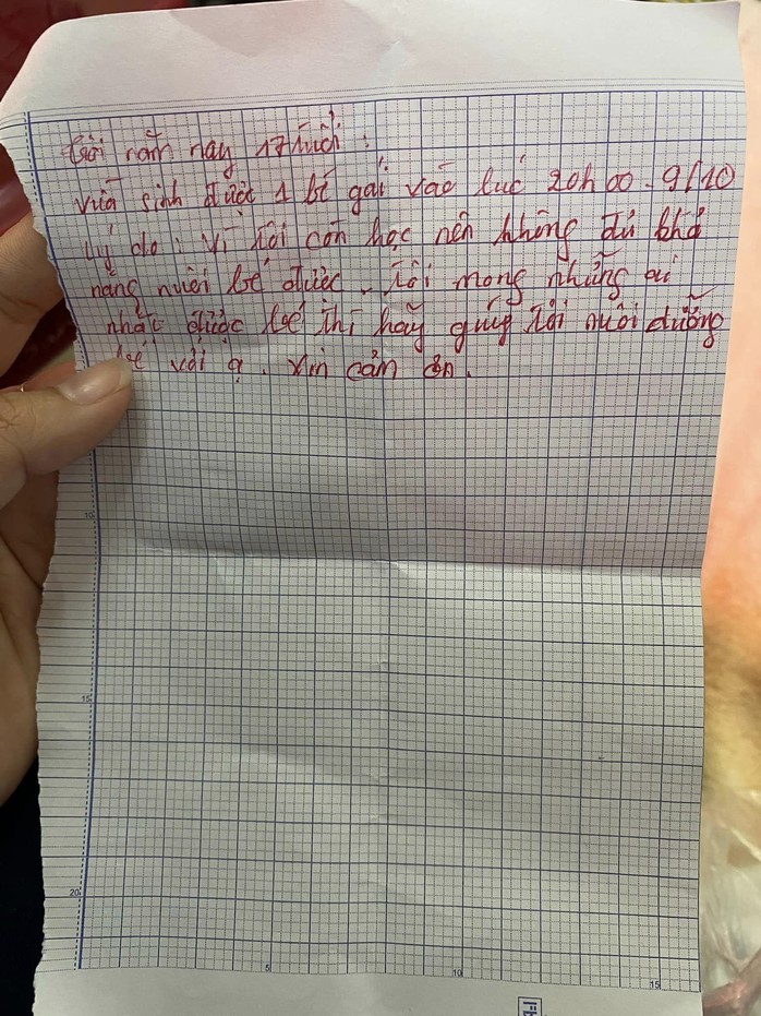 Bỏ rơi con kèm lời nhắn 17 tuổi, còn đi học: Người mẹ 22 tuổi nhận lại con - Ảnh 2.