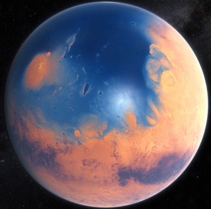 Sao Hỏa có sự sống 3,7 tỉ năm, là loài đáng sợ với người Trái Đất - Ảnh 1.
