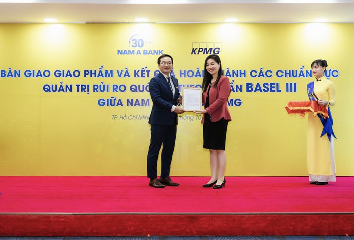 Nam A Bank công bố hoàn thành các chuẩn mực quốc tế về quản trị rủi ro theo tiêu chuẩn Basel III - Ảnh 1. Nam A Bank công bố hoàn thành các chuẩn mực quốc tế về quản trị rủi ro theo tiêu chuẩn Basel III - Ảnh 1.