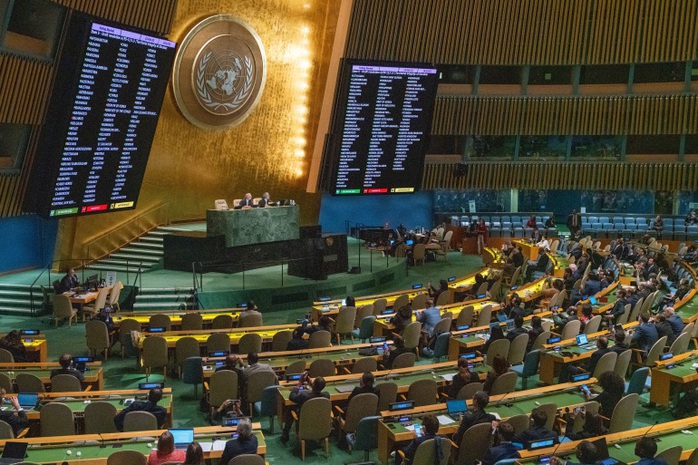 Liên Hiệp Quốc lên án động thái sáp nhập bốn vùng Ukraine của Nga - Ảnh 1.