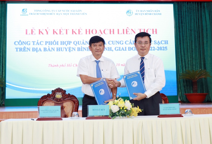 SAWACO: Đảm bảo cung cấp 100% nước sạch cho huyện Bình Chánh - Ảnh 1. SAWACO: Đảm bảo cung cấp 100% nước sạch cho huyện Bình Chánh - Ảnh 1.