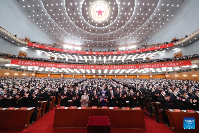 Chủ tịch Trung Quốc Tập Cận Bình đọc báo cáo khai mạc Đại hội Đảng - Ảnh 3.