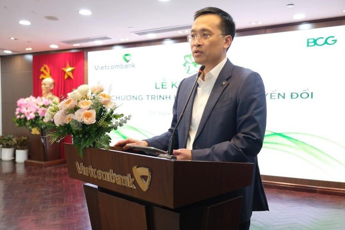 Vietcombank tổ chức lễ khởi động chương trình hành động chuyển đổi - Ảnh 1. Vietcombank tổ chức lễ khởi động chương trình hành động chuyển đổi - Ảnh 1.