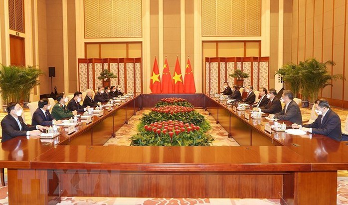 Tổng Bí thư Nguyễn Phú Trọng hội kiến Thủ tướng Trung Quốc Lý Khắc Cường - Ảnh 2.