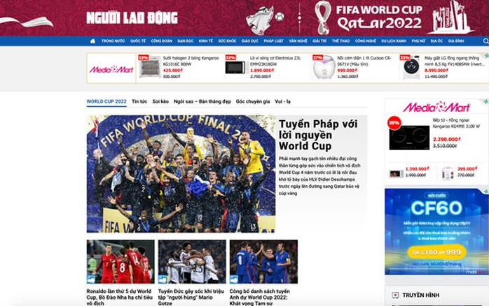 Hấp dẫn chuyên trang World Cup 2022 trên Báo Người Lao Động - Ảnh 1.