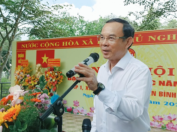 Bí thư Thành ủy TP HCM Nguyễn Văn Nên dự Ngày hội Đại đoàn kết toàn dân tộc - Ảnh 1.