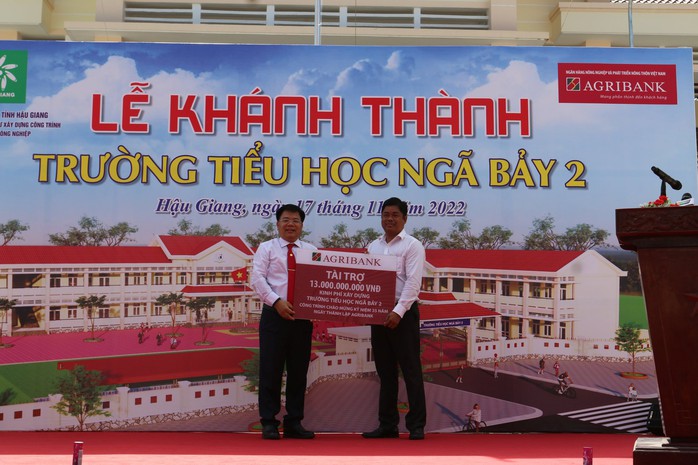 Khánh thành Trường Tiểu học Ngã Bảy 2 do Agribank tài trợ - Ảnh 3.