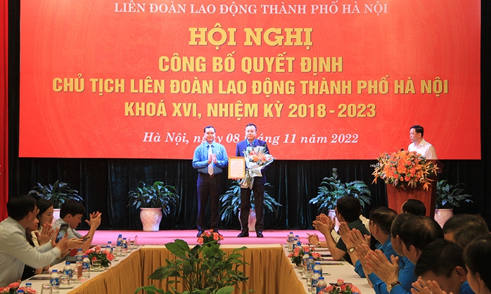 Con trai nguyên bí thư Hà Nội Phạm Quang Nghị làm chủ tịch liên đoàn lao động - Ảnh 1.