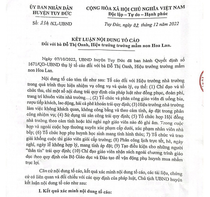 Vụ điều giáo viên đi tiếp khách VIP: Đề nghị làm rõ việc lộ thông tin người tố cáo - Ảnh 1.