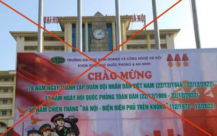 TÔI LÊN TIẾNG: Trường ĐH in pano có hình cờ Trung Quốc - vượt quyền và trộm cắp  - Ảnh 1.