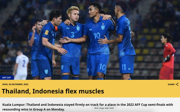 Báo chí châu Á đánh giá cao màn trình diễn của tuyển Thái Lan - Ảnh 3.