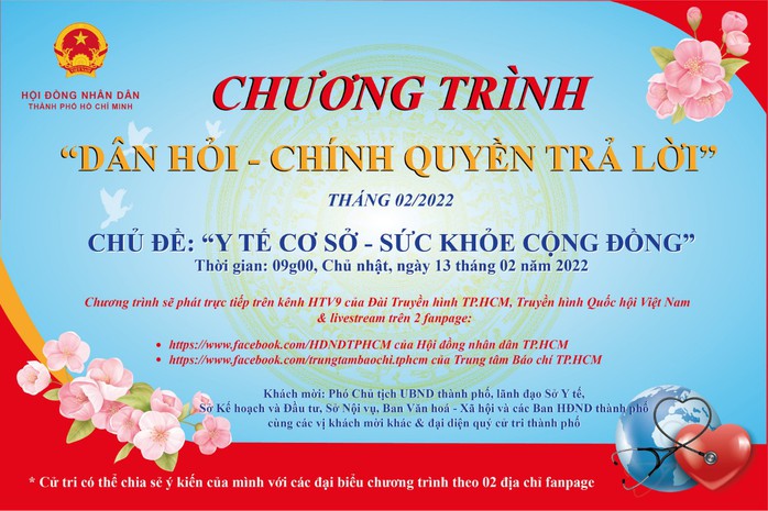 TP HCM: Mời cử tri đón xem Chương trình Dân hỏi - Chính quyền trả lời tháng 2-2022 - Ảnh 1.