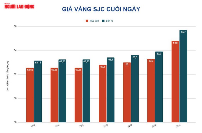 Giá vàng hôm nay 25-2: Đảo chiều giảm sốc - Ảnh 2.