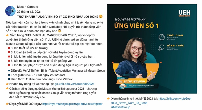 Bạn đang muốn phát triển sự nghiệp? Masan Careers là nơi không thể bỏ qua - Ảnh 3. Bạn đang muốn phát triển sự nghiệp? Masan Careers là nơi không thể bỏ qua - Ảnh 3.