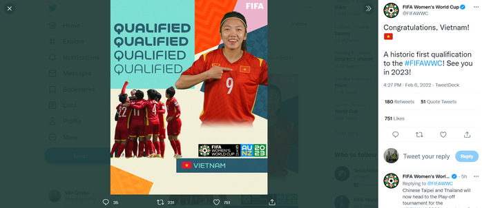 FIFA, AFC ca ngợi chiến tích của tuyển nữ Việt Nam - Ảnh 5.