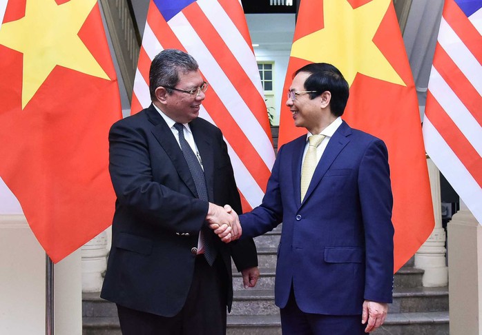 Hai Bộ trưởng Ngoại giao Việt Nam và Malaysia hội đàm - Ảnh 1.