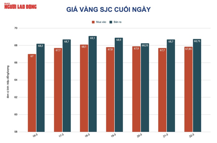 Giá vàng hôm nay 23-3: Thế giới giảm sốc, vàng trong nước chỉ điều chỉnh nhẹ - Ảnh 2.