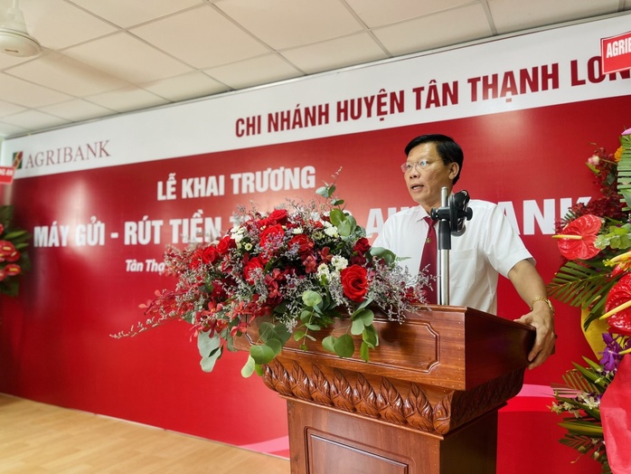 Agribank Long An khai trương CDM thứ 6 tại huyện Tân Thạnh - Ảnh 3.