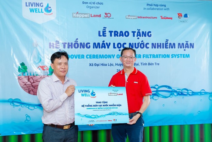 Keppel Land đưa nước sạch đến với 20.000 người dân tại Bến Tre - Ảnh 1. Keppel Land đưa nước sạch đến với 20.000 người dân tại Bến Tre - Ảnh 1.