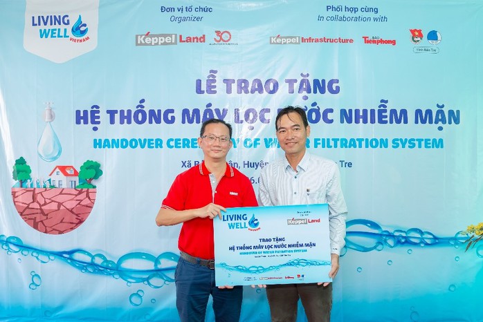 Keppel Land đưa nước sạch đến với 20.000 người dân tại Bến Tre - Ảnh 2. Keppel Land đưa nước sạch đến với 20.000 người dân tại Bến Tre - Ảnh 2.