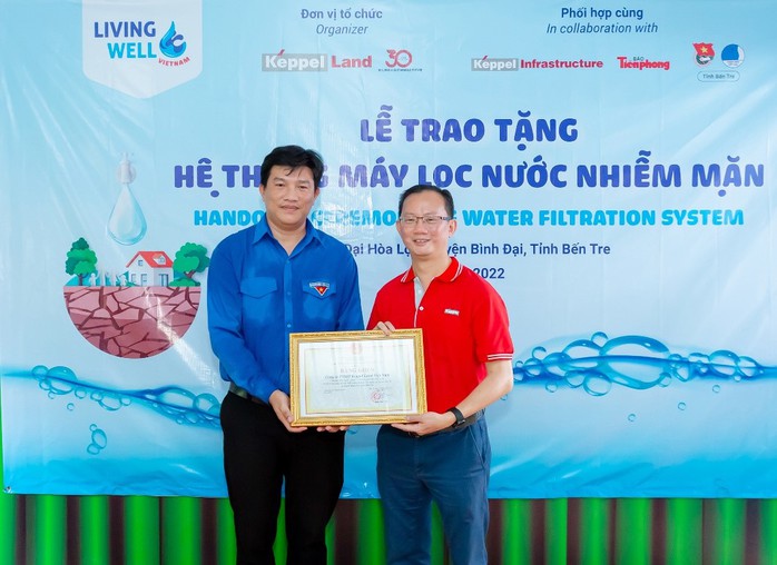 Keppel Land đưa nước sạch đến với 20.000 người dân tại Bến Tre - Ảnh 3. Keppel Land đưa nước sạch đến với 20.000 người dân tại Bến Tre - Ảnh 3.