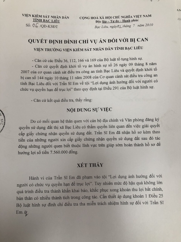 Chủ tịch tỉnh Bạc Liêu yêu cầu làm rõ vụ tố cáo trưởng phòng TN-MT “ngâm” hồ sơ - Ảnh 2.