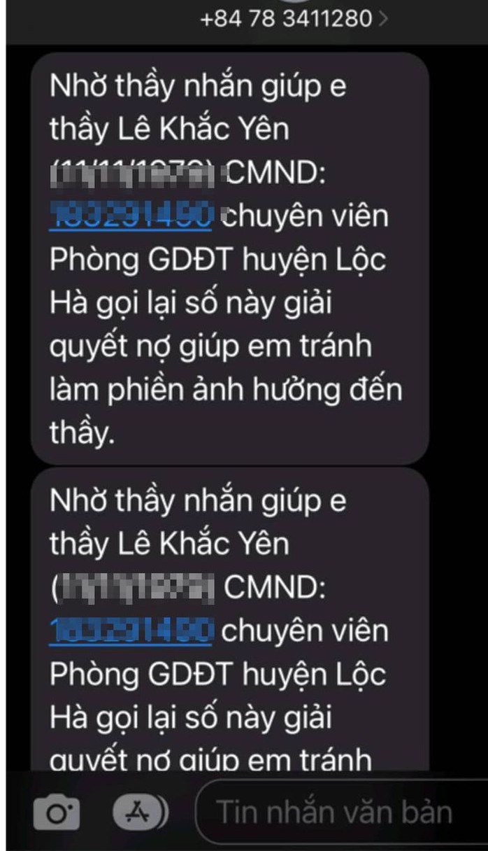 Lãnh đạo các phòng GD-ĐT bất ngờ bị đòi nợ, bêu riếu trên mạng - Ảnh 2.