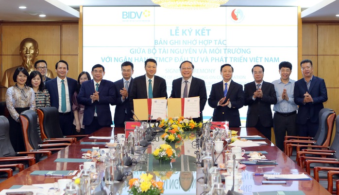 BIDV và Bộ Tài nguyên và Môi trường hợp tác phát triển tài chính xanh - bền vững - Ảnh 1. BIDV và Bộ Tài nguyên và Môi trường hợp tác phát triển tài chính xanh - bền vững - Ảnh 1.