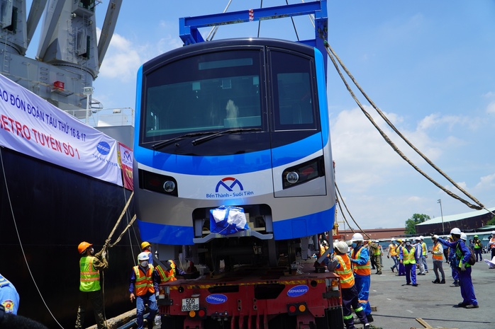 Các hình ảnh đoàn tàu metro số 1 cập cảng Khánh Hội, TP HCM - Ảnh 11.