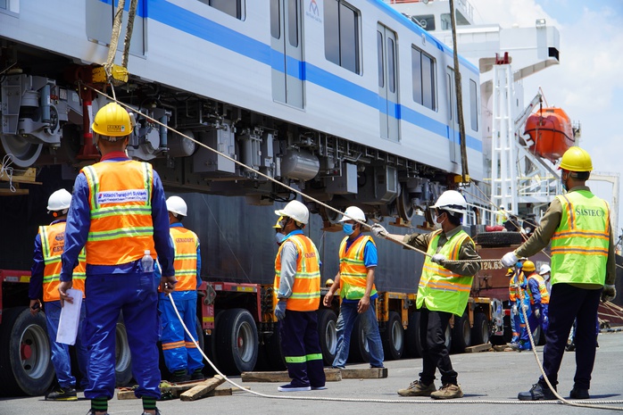 Các hình ảnh đoàn tàu metro số 1 cập cảng Khánh Hội, TP HCM - Ảnh 7.