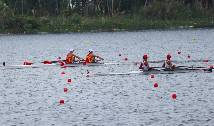 Chung cuộc vòng loại môn Đua thuyền Rowing tại SEA Games 31, Đội tuyển Việt Nam dẫn đầu với 6 lần về đích thứ Nhất. - Ảnh 1.