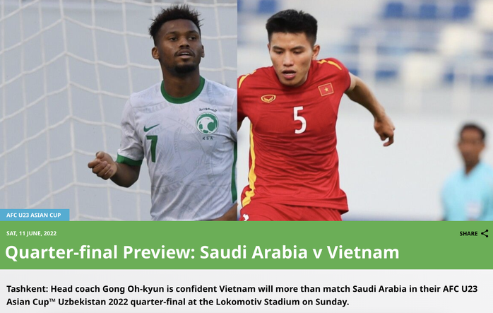 Báo châu Á nhận định U23 Việt Nam dưới cơ U23 Ả Rập Saudi - Ảnh 2.