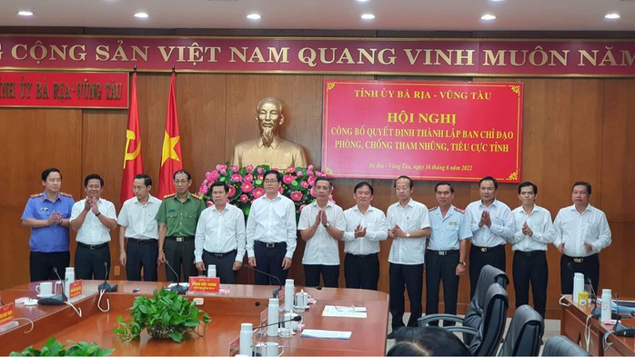 Bà Rịa- Vũng Tàu thành lập Ban Chỉ đạo phòng, chống tham nhũng, tiêu cực - Ảnh 1.