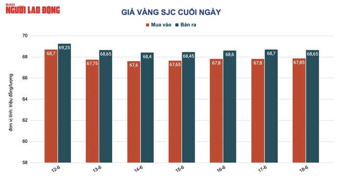 Giá vàng hôm nay 19-6: Vàng SJC giảm 1 triệu đồng/lượng sau khi đại biểu Quốc hội lên tiếng - Ảnh 2.