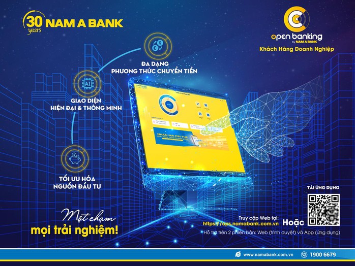 Nam A Bank nâng tầm Open Banking 2.0 dành cho khách hàng doanh nghiệp - Ảnh 1. Nam A Bank nâng tầm Open Banking 2.0 dành cho khách hàng doanh nghiệp - Ảnh 1.